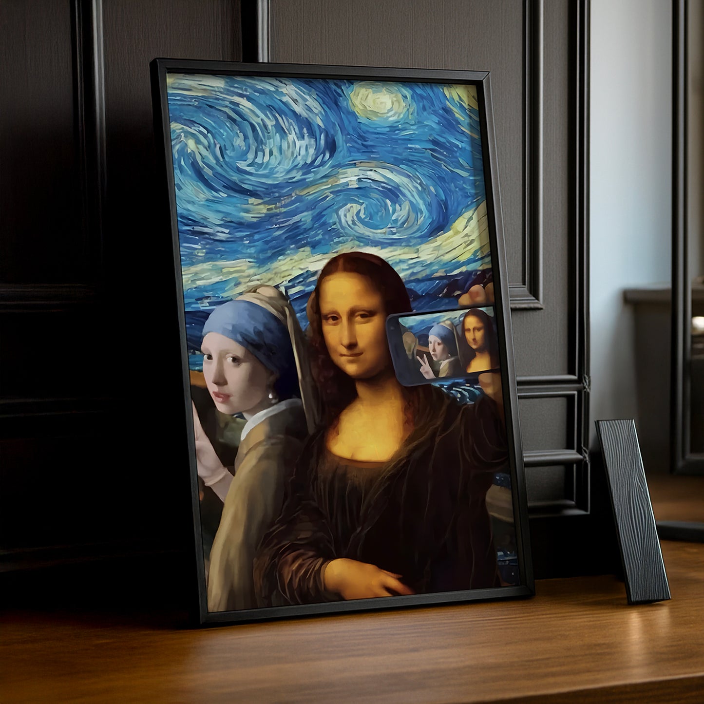 Cadre photo Mona Lisa La Joconde Selfie