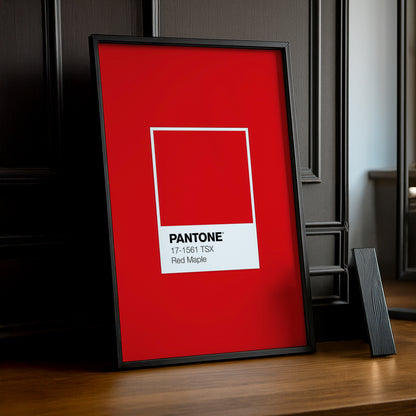 Cadre Photo Pantone Étiquette - Red Maple