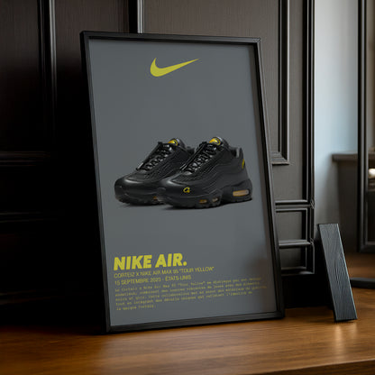 Cadre photo Corteiz x Nike Air Max 95 Tour Yellow