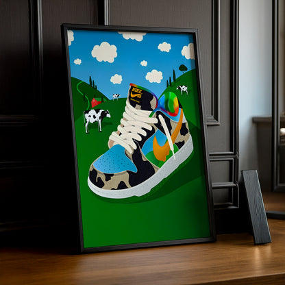 Cadre photo Nike SB Dunk Ben & Jerry's illustration