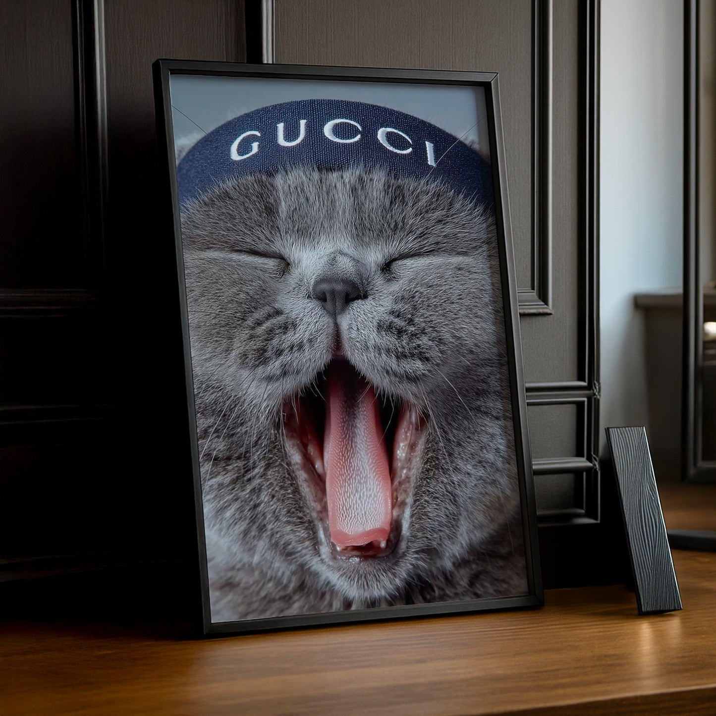 Cadre Photo Gucci - Chat Bandeau