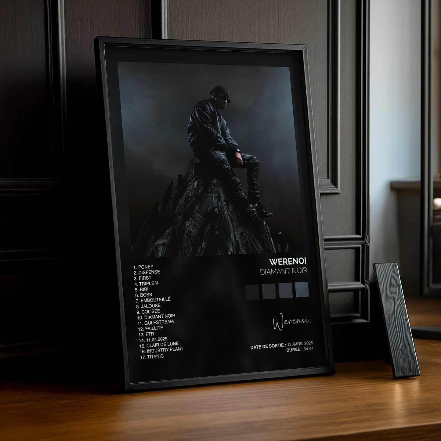 Cadre photo Album Musicaux - Diamant Noir de Werenoi