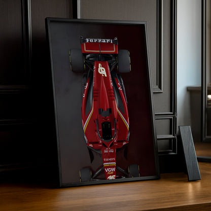 Poster encadrée Formule 1 - Ferrari