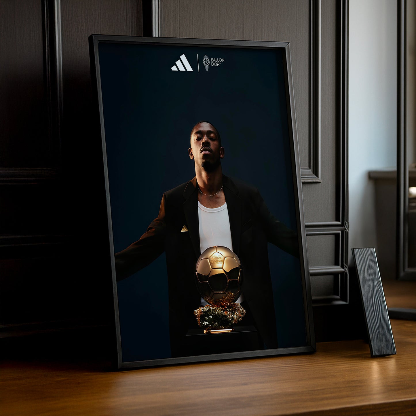 Cadre photo Ballon d'Or Ousmane Dembélé