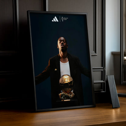 Cadre photo Ballon d'Or Ousmane Dembélé
