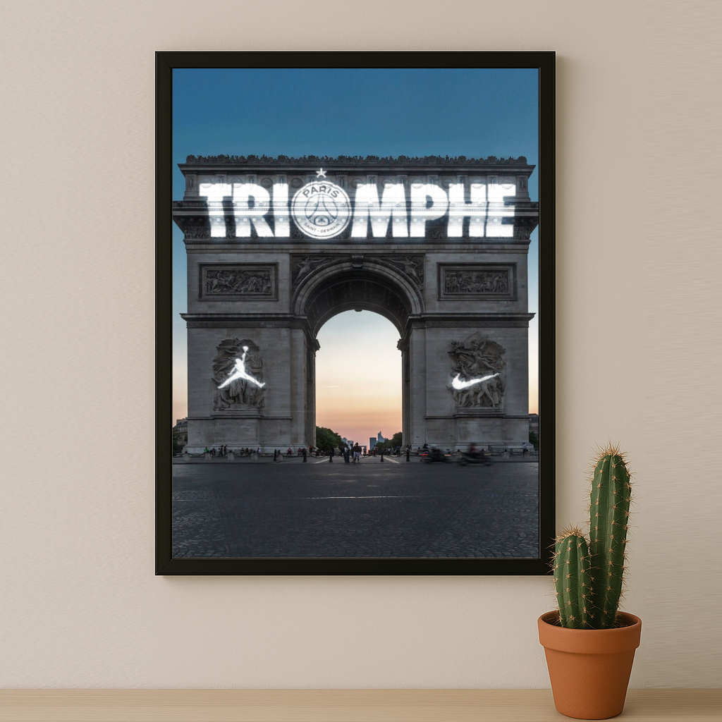 Cadre photo PSG Triomphe