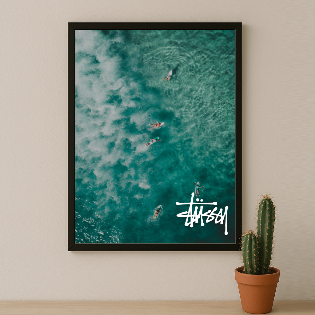 Cadre photo Stüssy - Blue surf