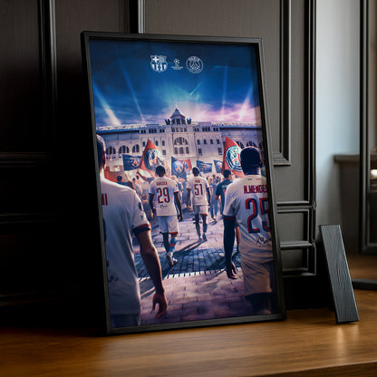 Poster encadrée Paris Saint-Germain - Illustration