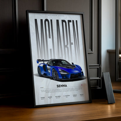 Cadre photo McLaren Senna