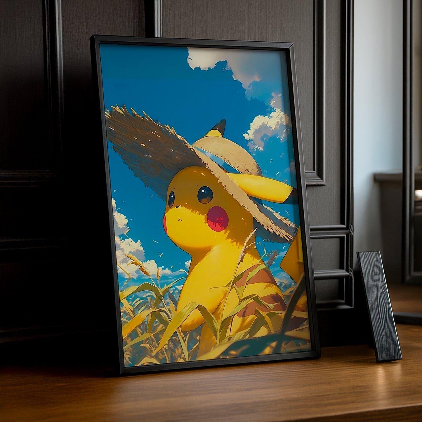 Cadre Photo Pokémon - Pikachu Chapeau de paille