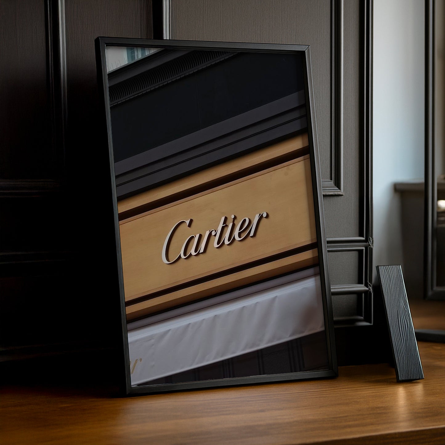 Cadre photo Cartier - Devanture en bois