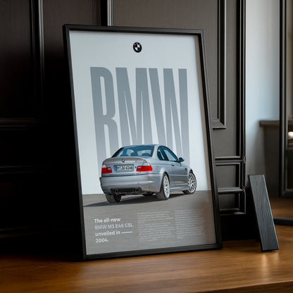 Poster Voitures - BMW M3 E46 CSL