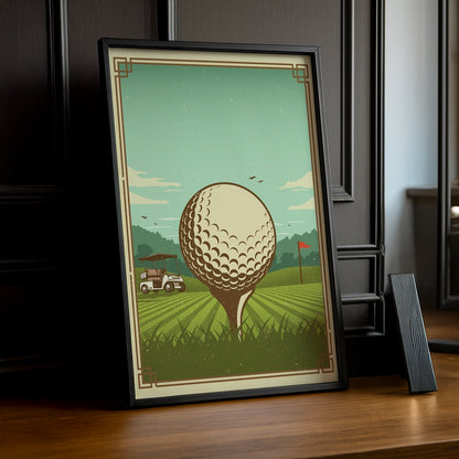Poster Photo Golf - Une Balle de Golf