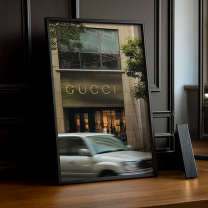 Cadre Photo Gucci - Devanture de magasin