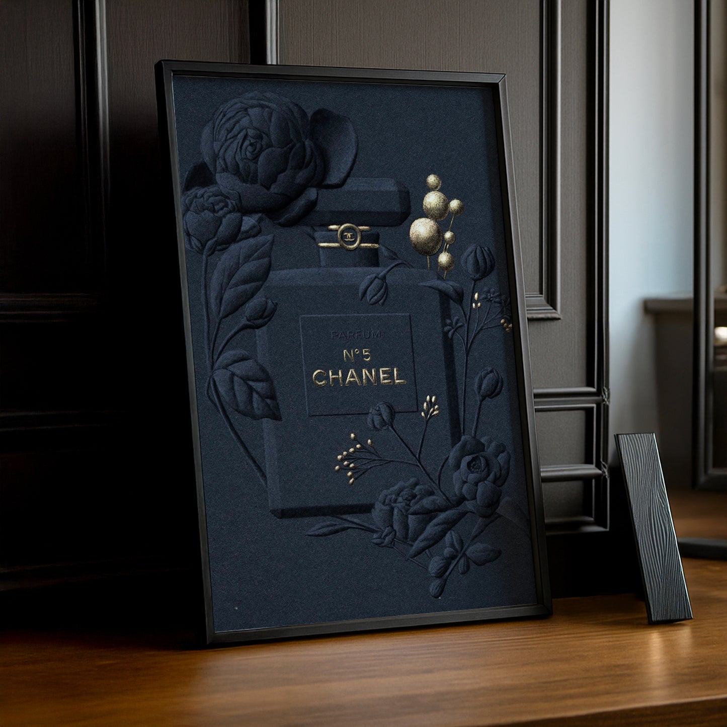 Cadre photo Chanel - N°5 Full Black Illustration