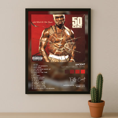 Poster 50Cent - Album Get Rich Or Die Trying