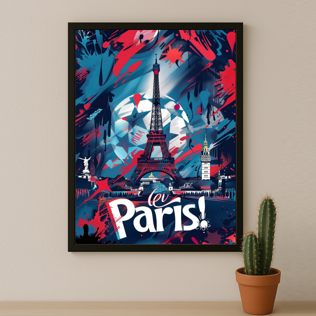 Poster Paris Saint-Germain illustration