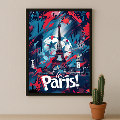 Poster Paris Saint-Germain illustration