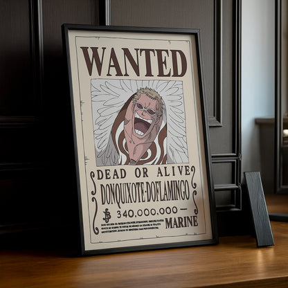 Cadre photo One Piece - Wanted Donquixote Doflamingo