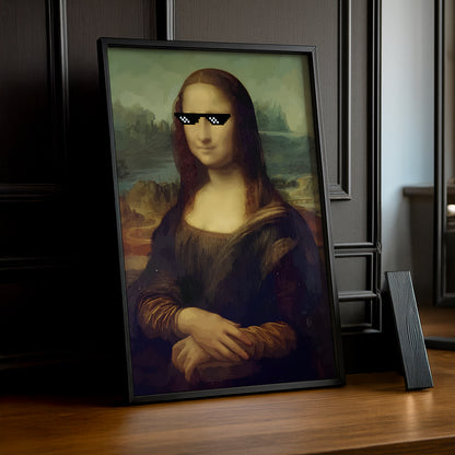 Cadre photo La Joconde Bad Mona Lisa