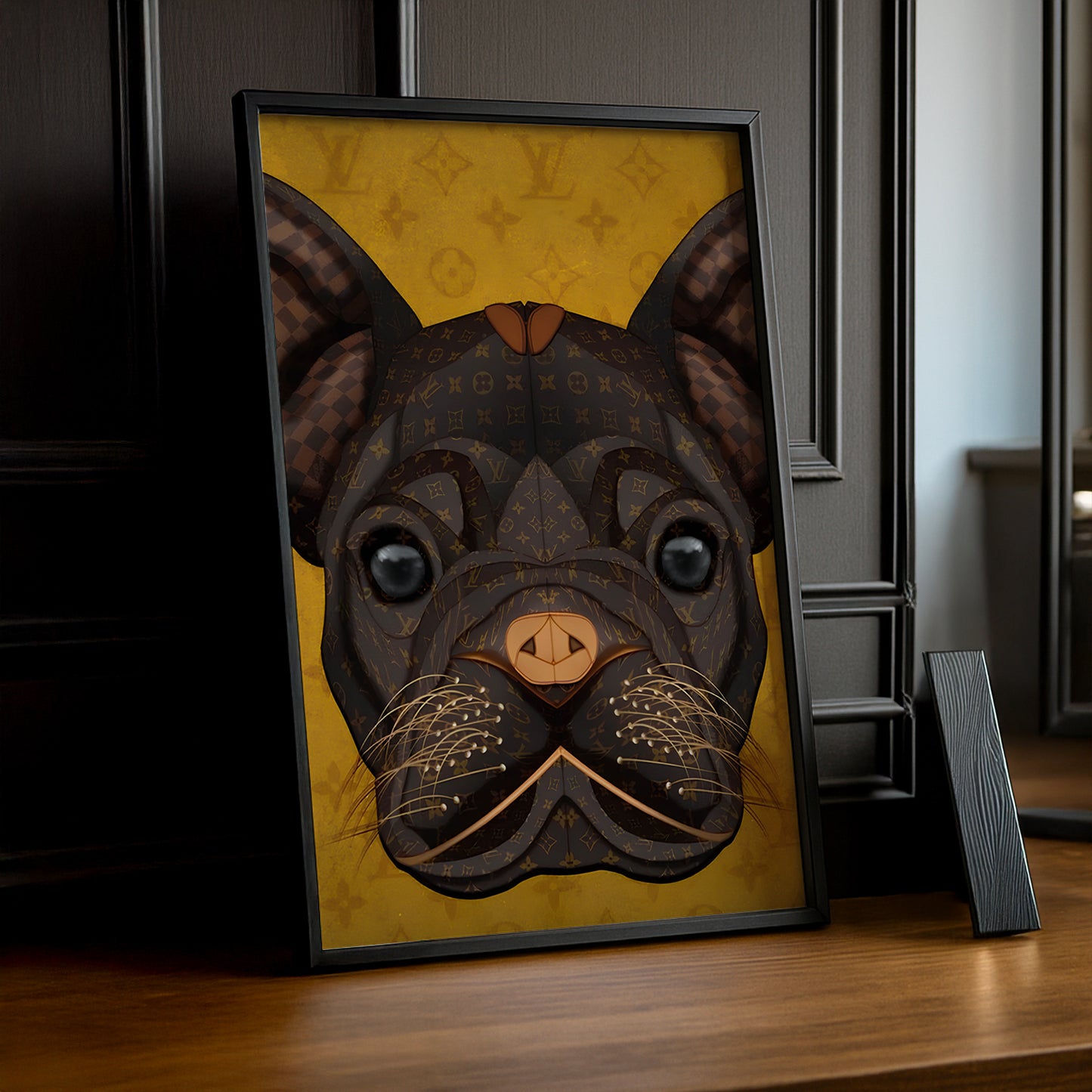 Cadre photo Louis Vuitton - Dog Illustration