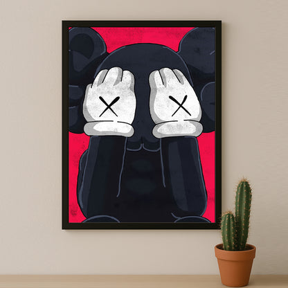 Cadre photo Kaws - Cache-Yeux