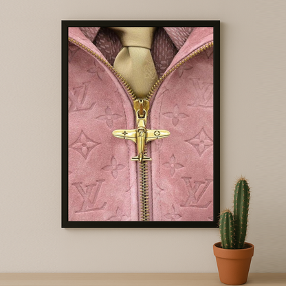 Cadre photo Louis Vuitton rose