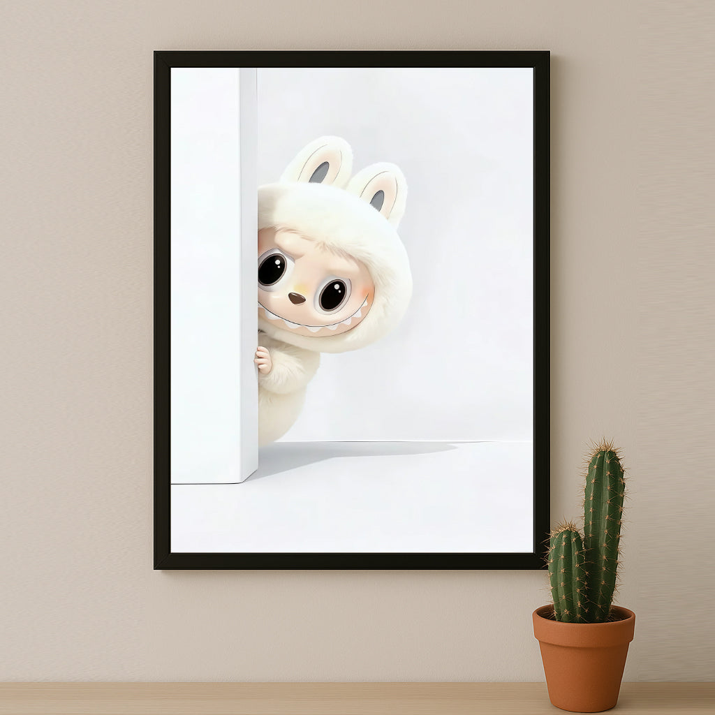 Poster Labubu White - Wall