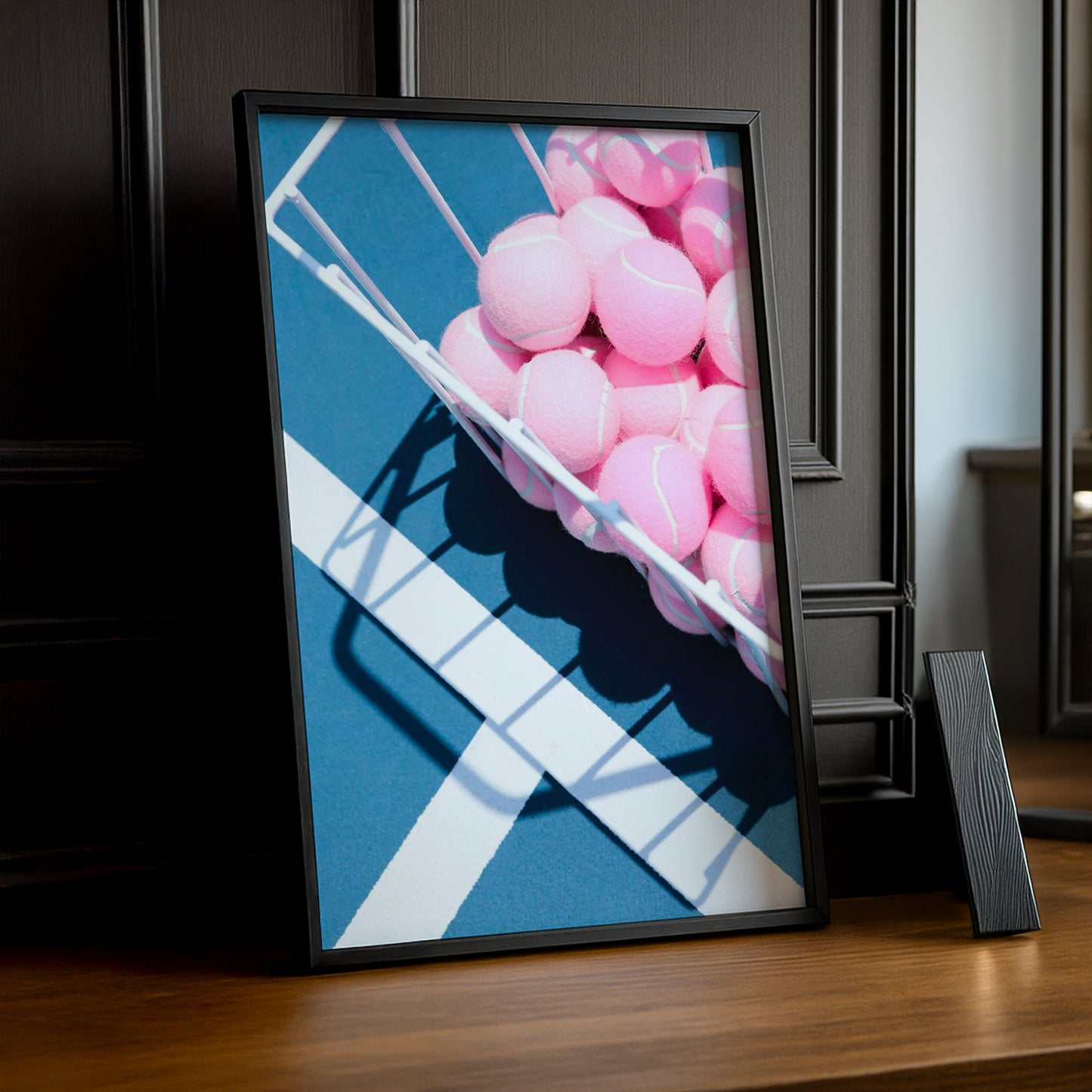 Cadre photo Tennis - Balle de Tennis Rose