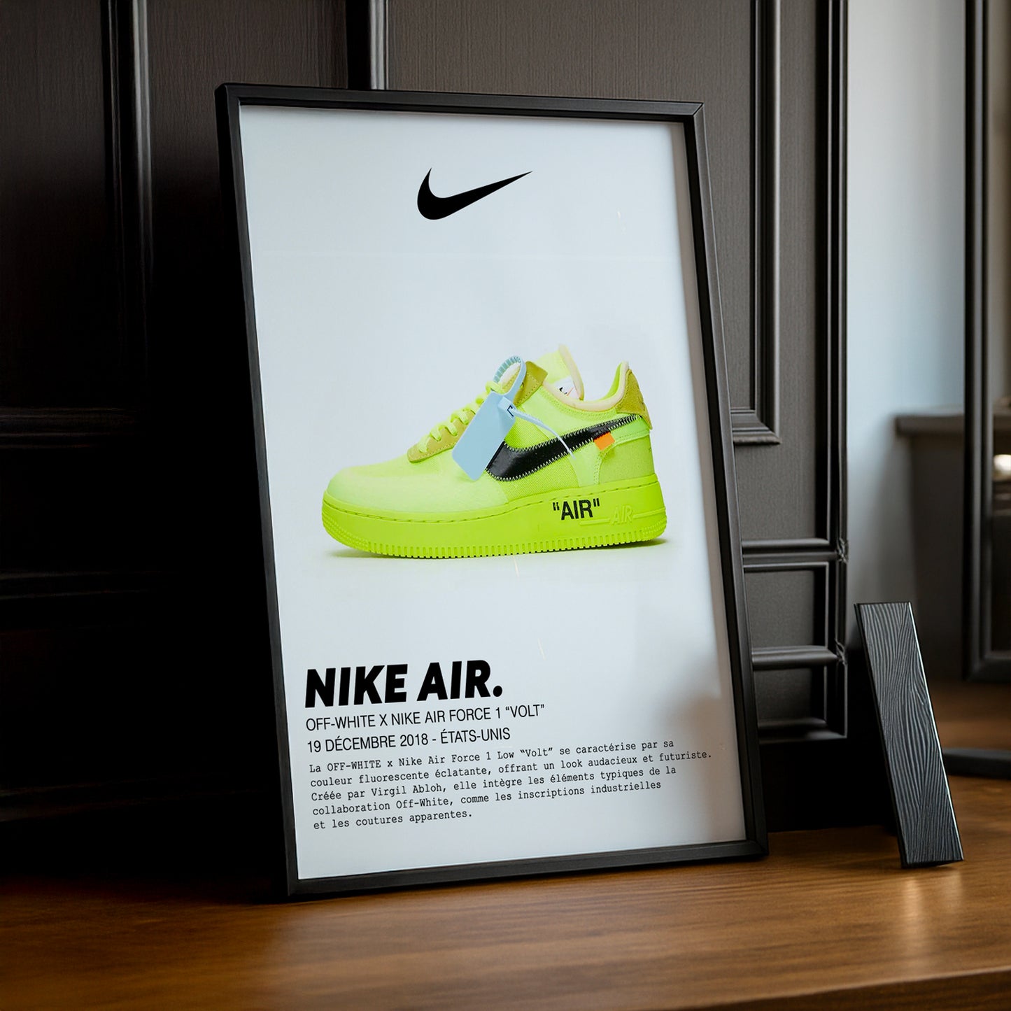 Cadre photo Off-White x Nike Air Force 1 Volt