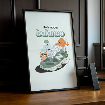 Cadre photo New Balance - life is about balance
