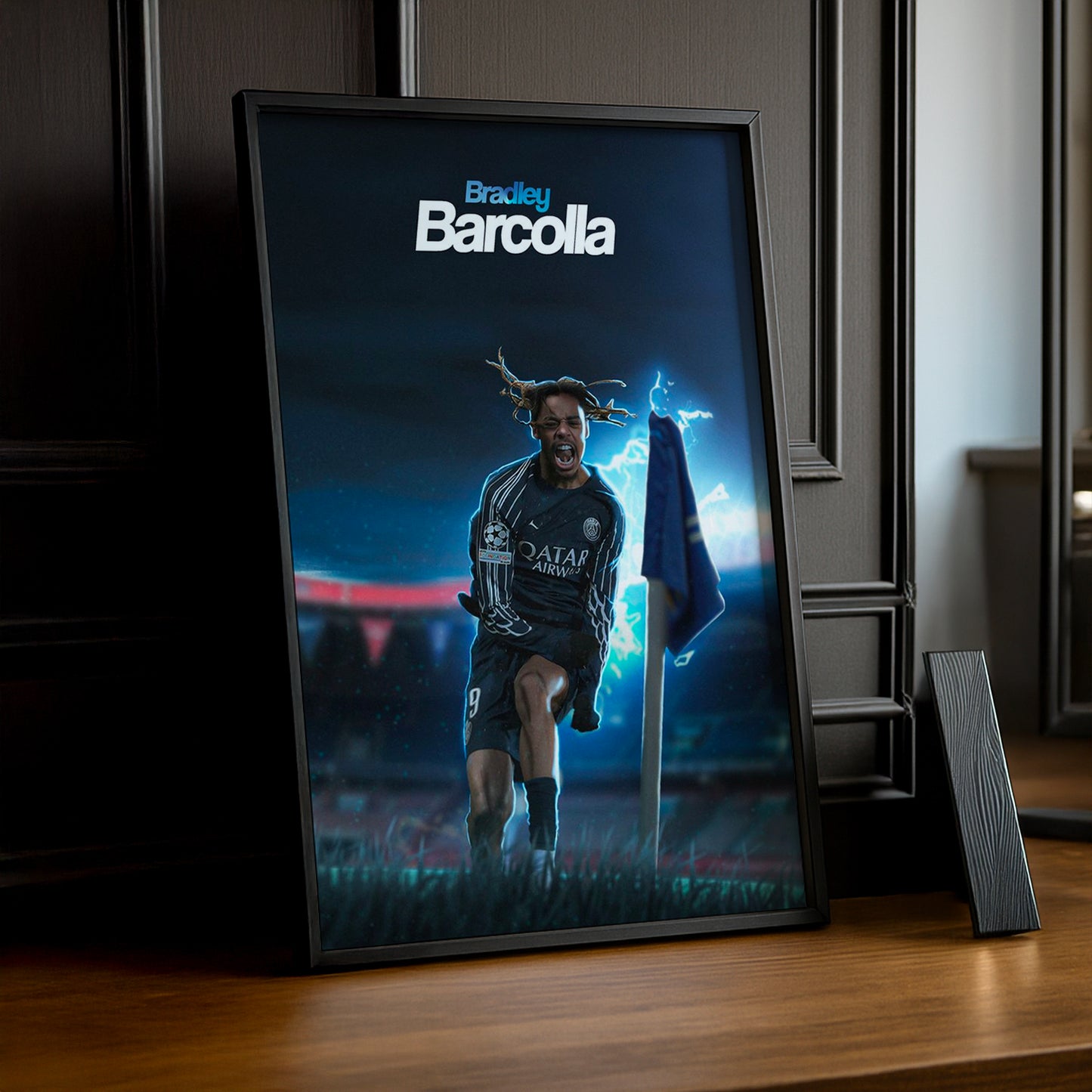 Cadre Photo Paris Saint-Germain - Bradley Barcola