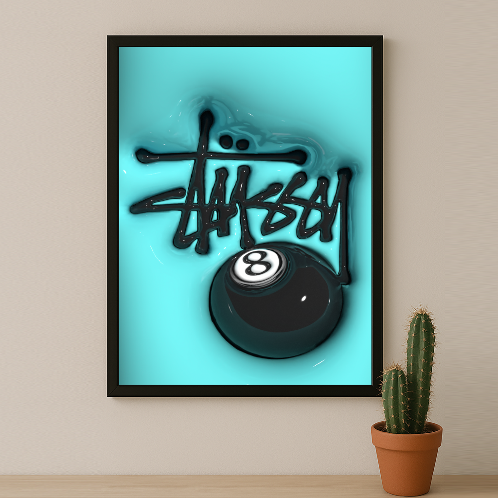 Cadre photo Stüssy - 3D Blue