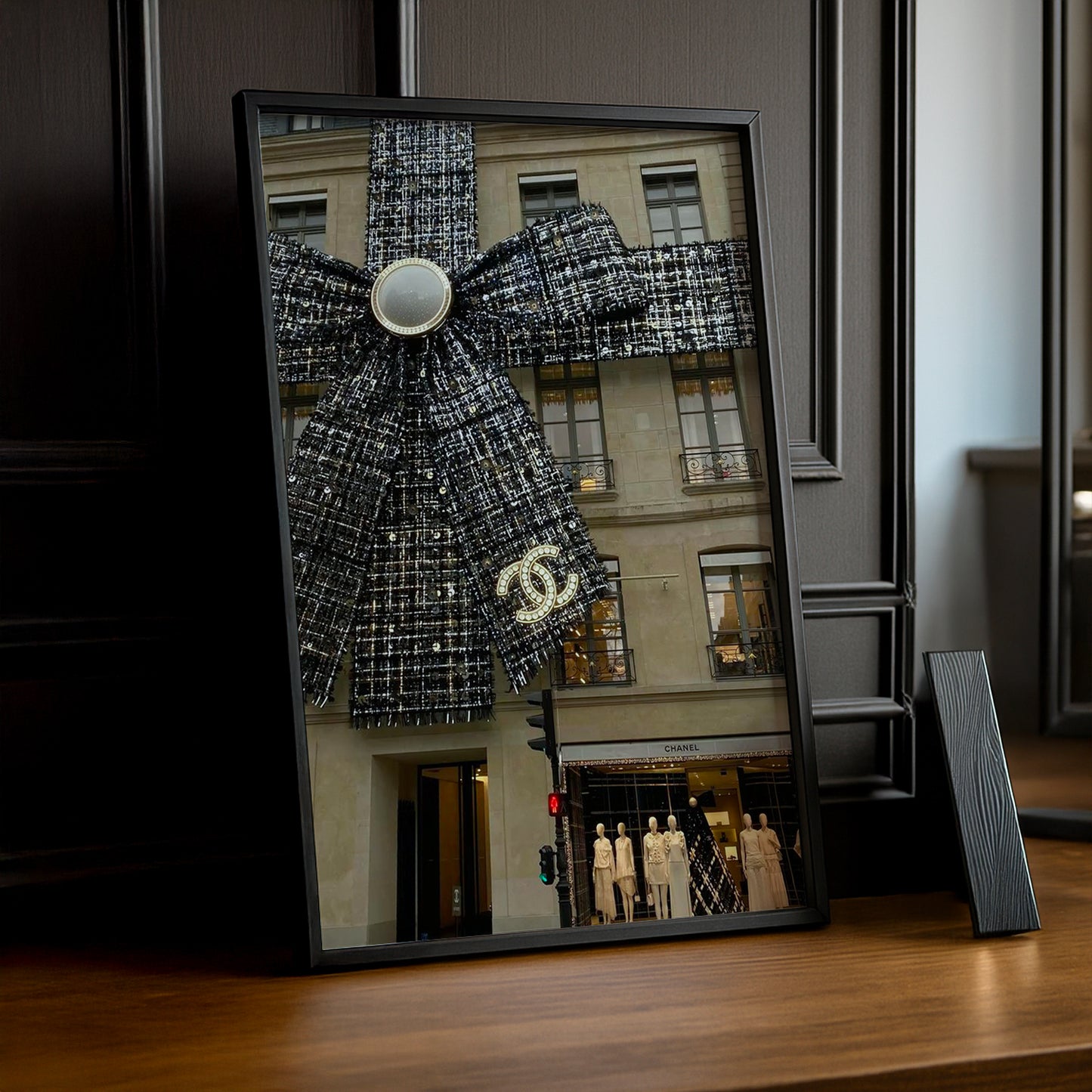 Poster Photo Chanel - Devanture Xmas