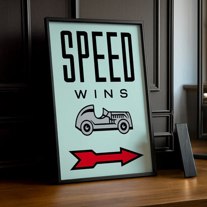 Speed Wins Monopoly - Cadre photo