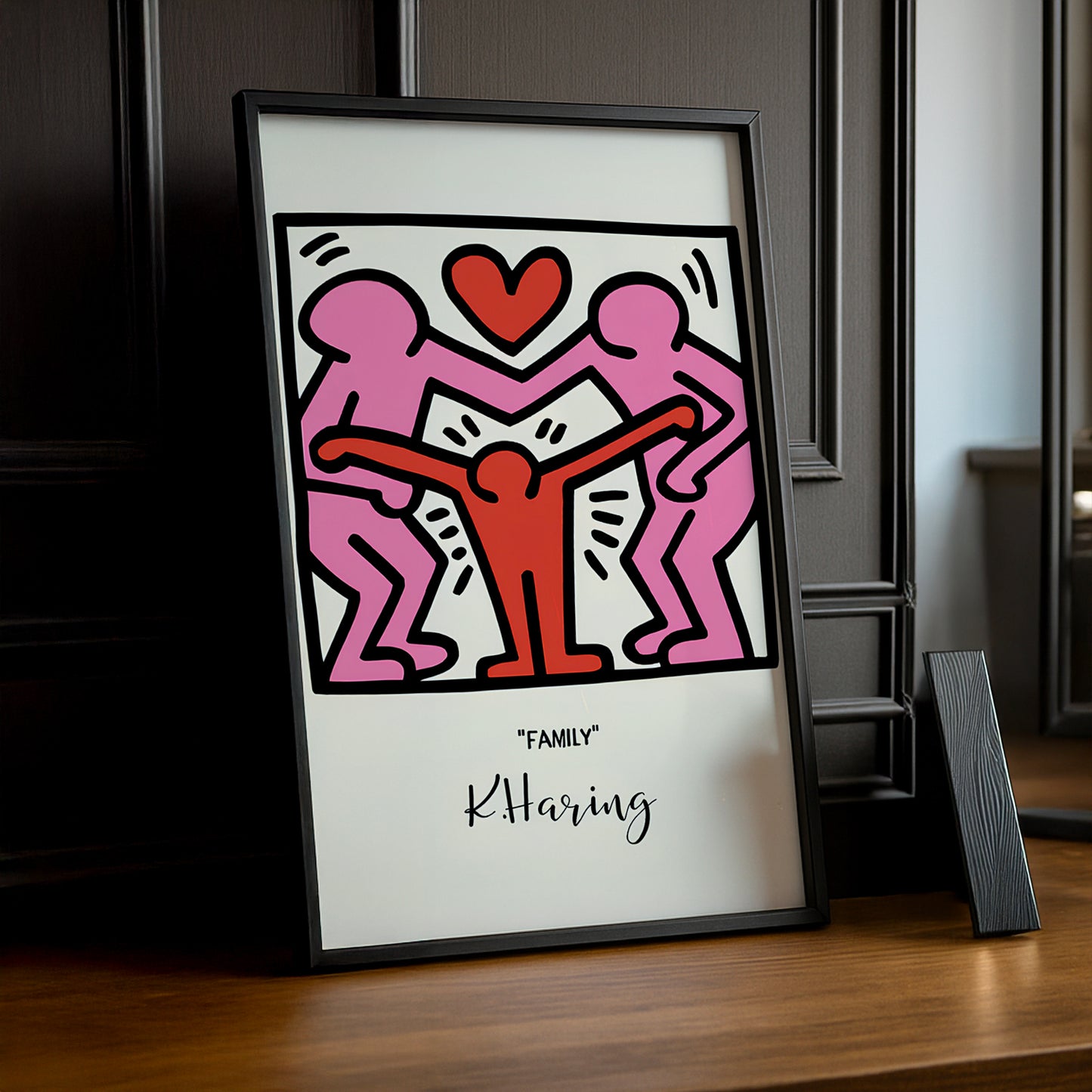 Cadre photo Keith Haring "Family"
