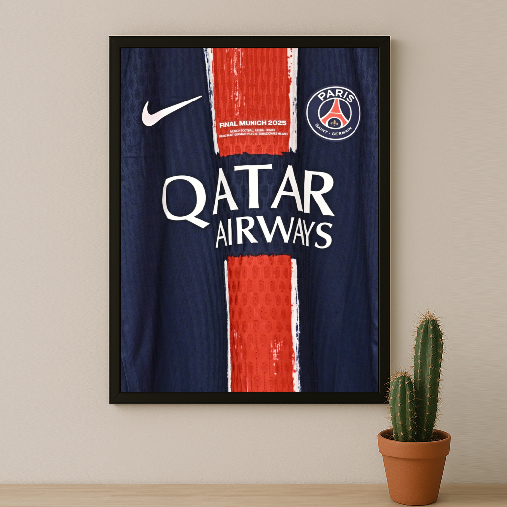 Cadre photo Paris Saint-Germain Maillot Étoilée