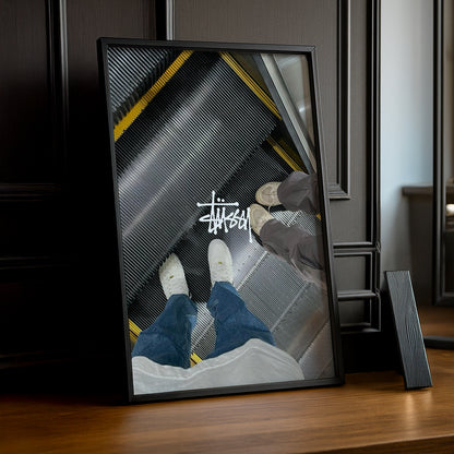 Cadre photo Stüssy escalier