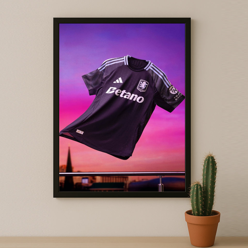 Cadre photo - Maillot Aston Villa Extérieur 25-26
