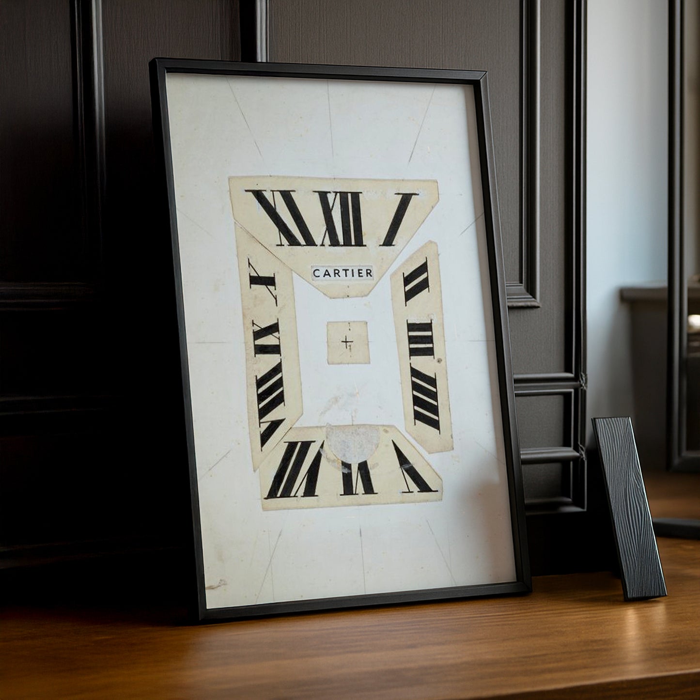 Cadre photo Cartier - Horloge en Papier