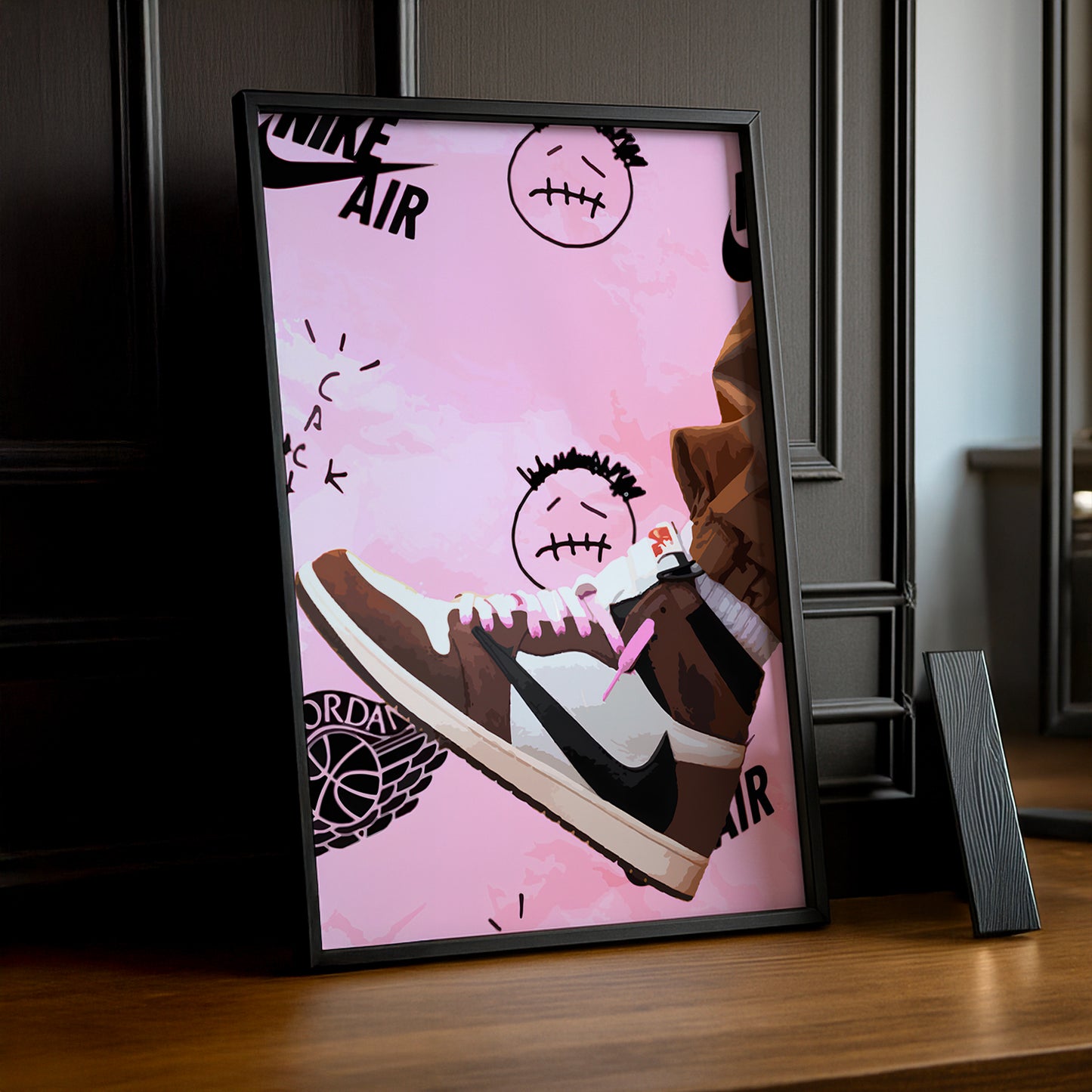 Cadre photo Air Jordan 1 x Travis Scott