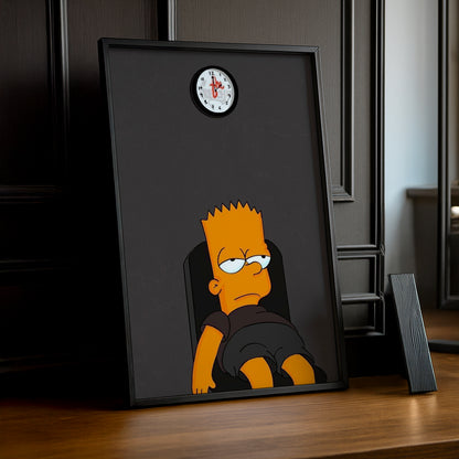 Cadre Photo Les Simpsons - Bart Simpson Fatiguer