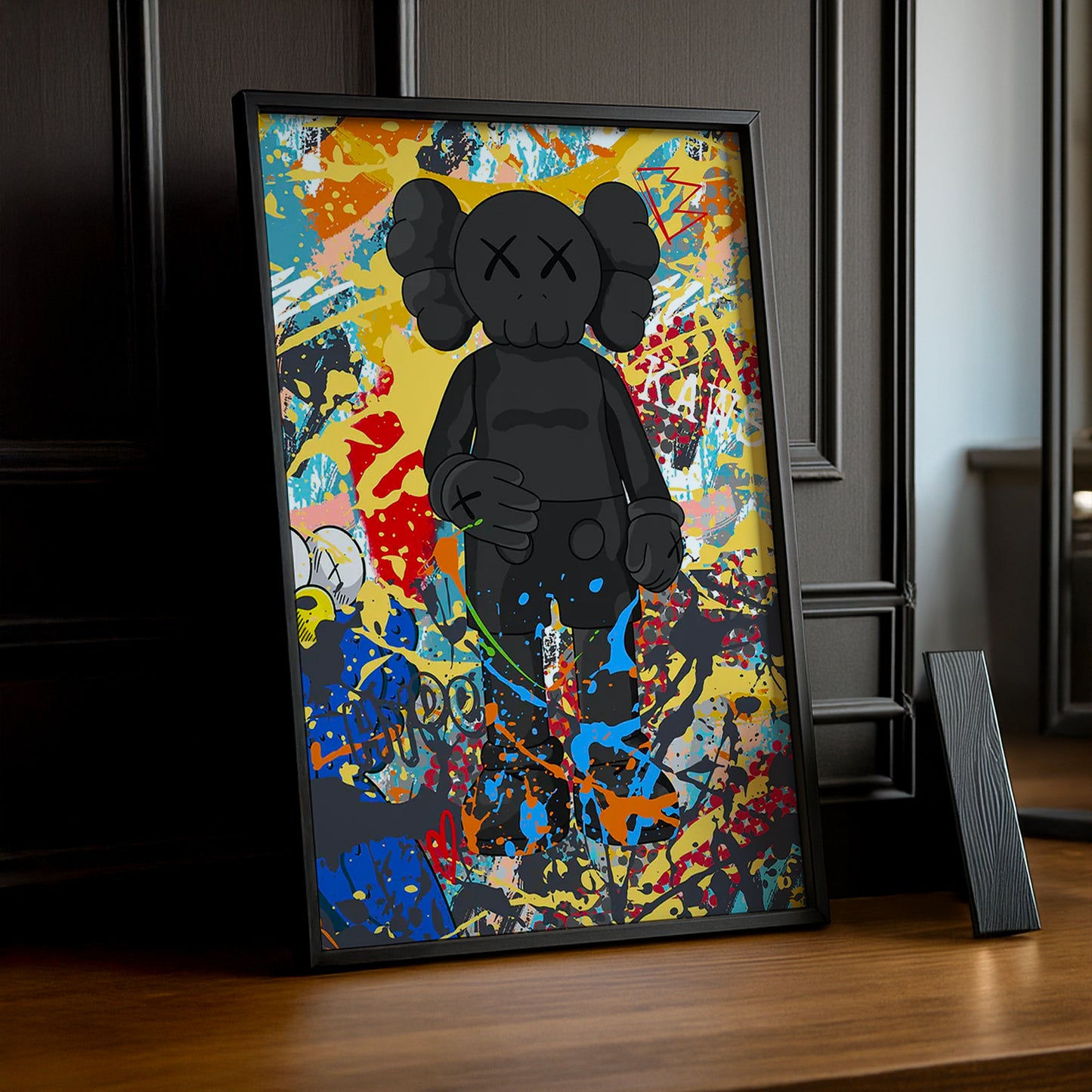 Cadre photo Kaws - Graffiti