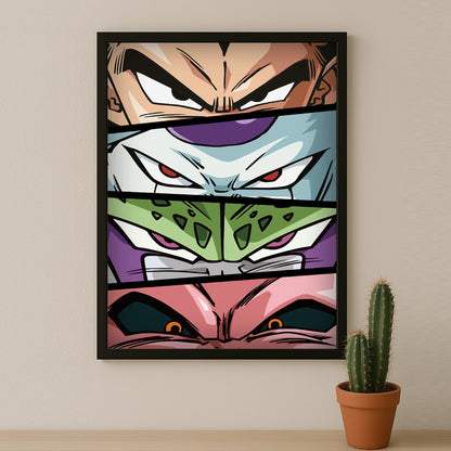 Poster Dragon Ball Z - Eyes Villians DBZ