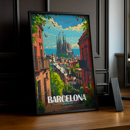 Cadre photo Barcelona Spain