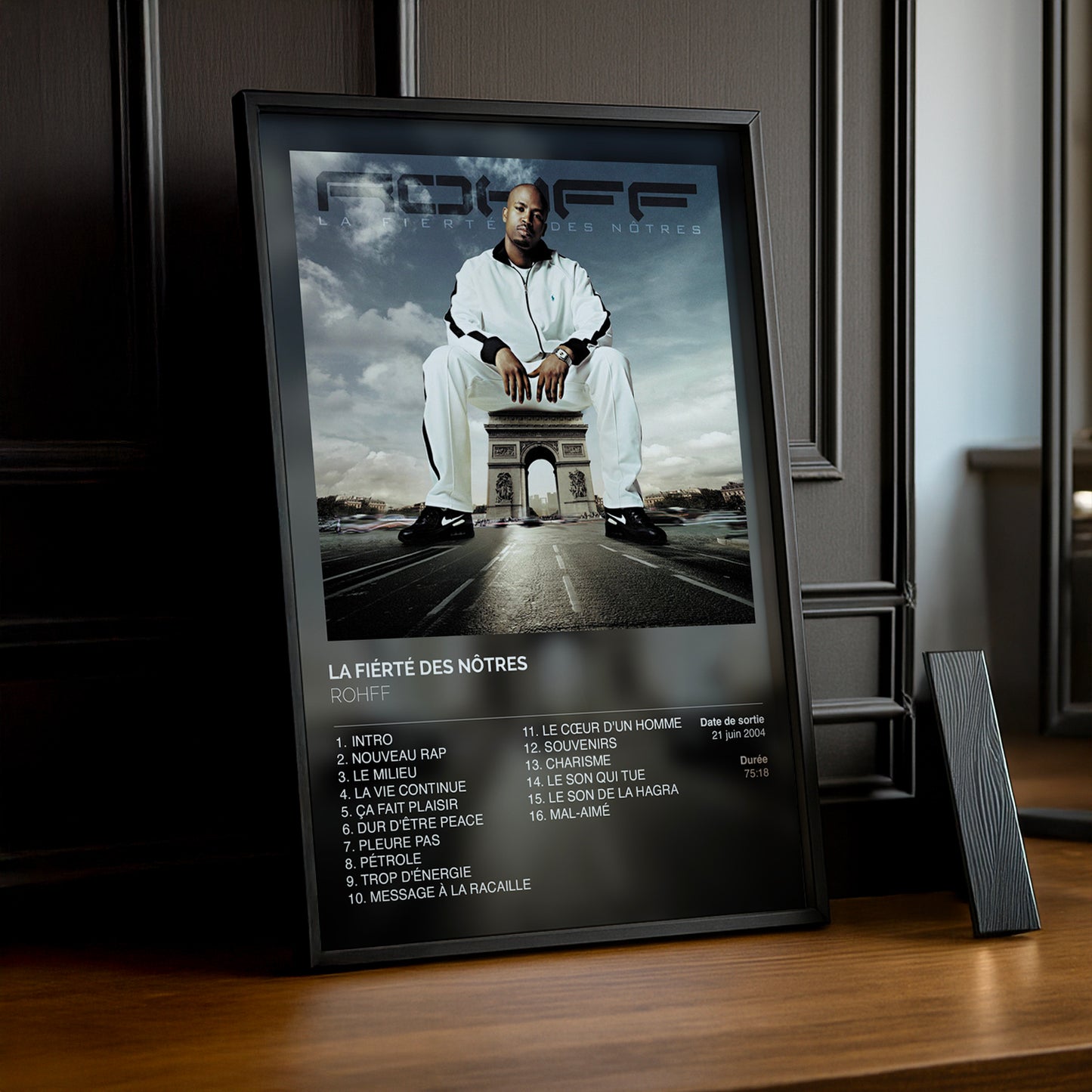 Cadre photo Album La fierté des nôtres Rohff