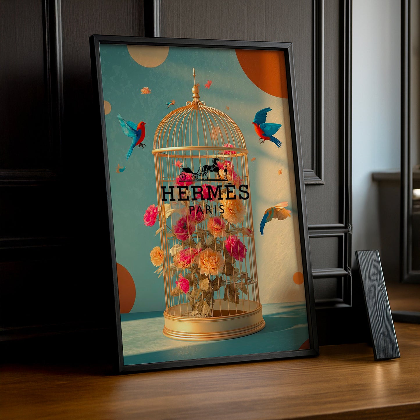 Cadre photo Hermès - Cage d'Oiseau