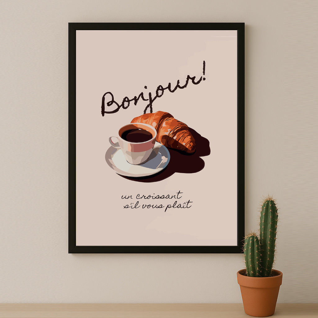 Cadre photo Coffee Lover - Croissant