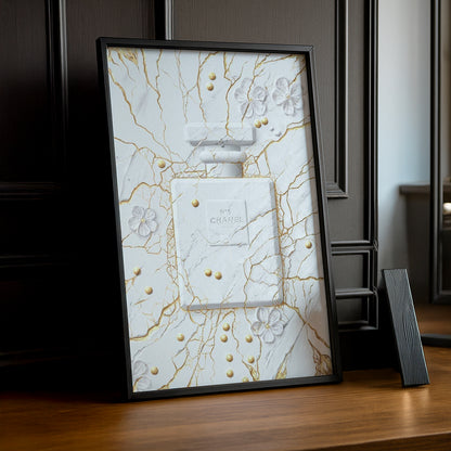 Cadre photo Chanel - N°5 Full White