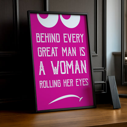 Cadre photo Citation - Rolling Eyes